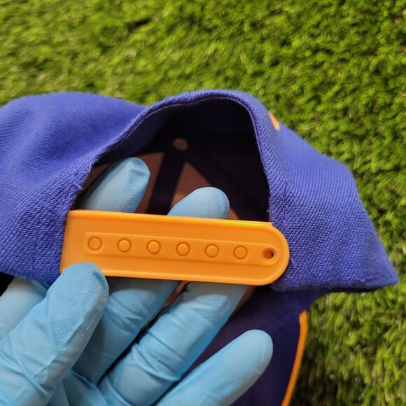 LA Rams Snapback Hat Flat Brim Retro Style Football Cap Blue Yellow - Picture 7 of 7